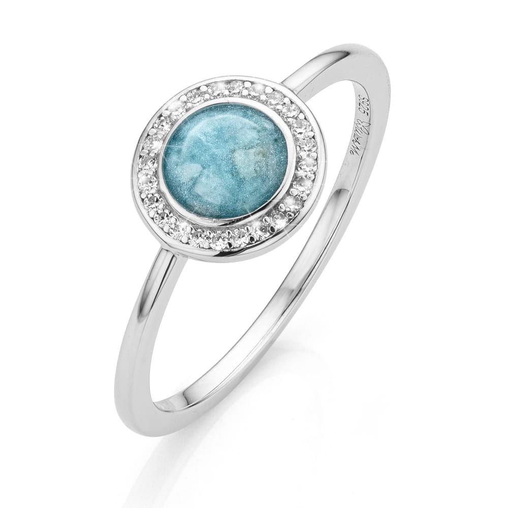 Cercle Brillance Ring — Zachtblauw