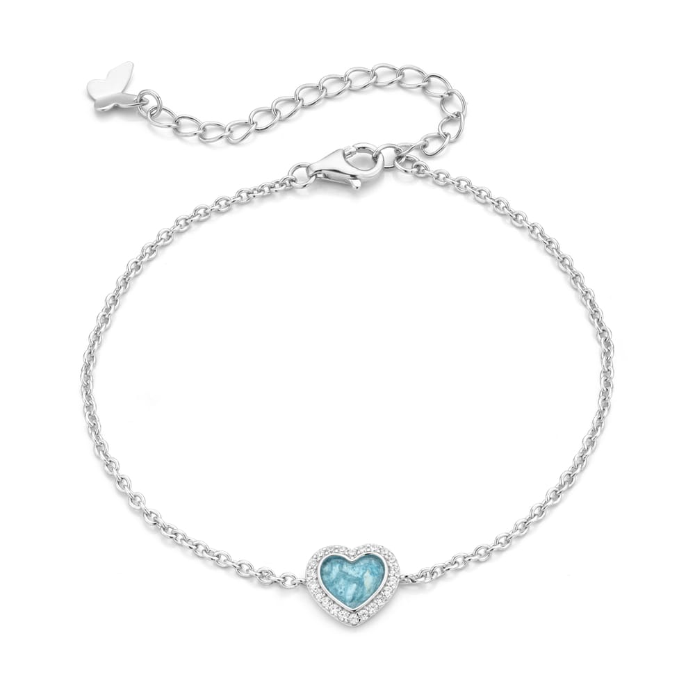 Cœur Brillance Bracelet — Zachtblauw